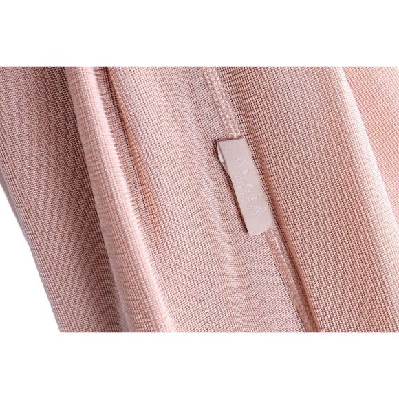 ALAIA Black Long Sleeve Laser Cut Ruffle Hem Dress - Picture 11 of 11